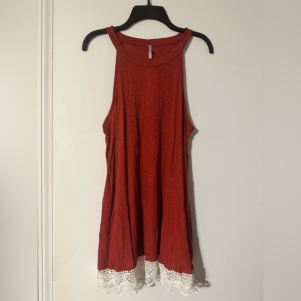 Vanity high neck tank top XL